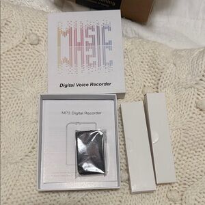 Music Digital Voice Recorder - Black and White - compact - easy to carry